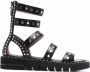 Stuart Weitzman Sandalen verfraaid met studs Zwart - Thumbnail 1