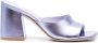 Stuart Weitzman Flow metallic muiltjes Paars - Thumbnail 1