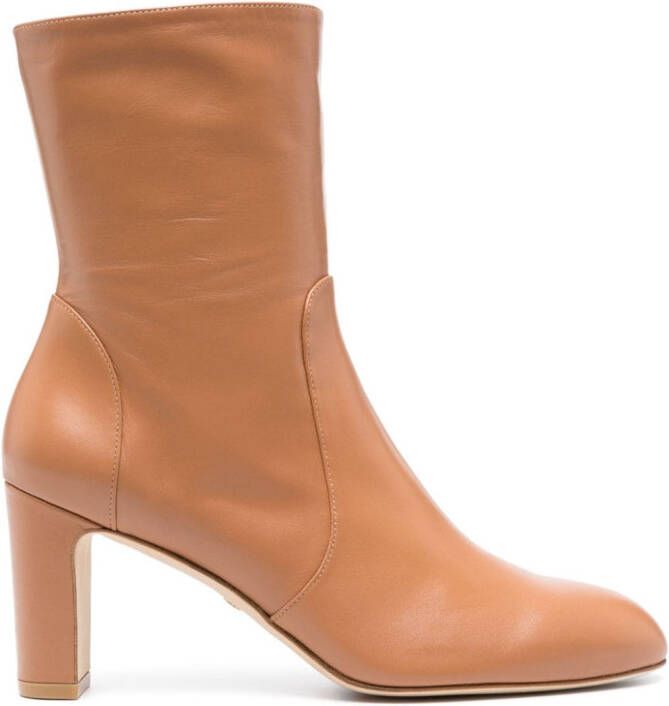 Stuart Weitzman Vida leren laarzen Bruin