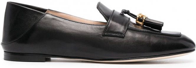 Stuart Weitzman Wylie loafers met kwastje Zwart