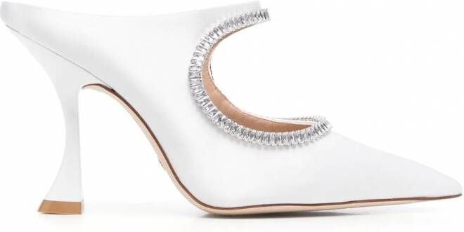 Stuart Weitzman Xcurve pumps verfraaid met kristallen Wit