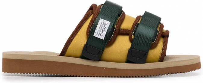 Suicoke MOTO-CAB sandalen met klittenband Geel