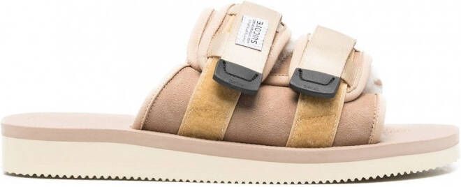 Suicoke Moto-Mab sandalen met klittenband Beige