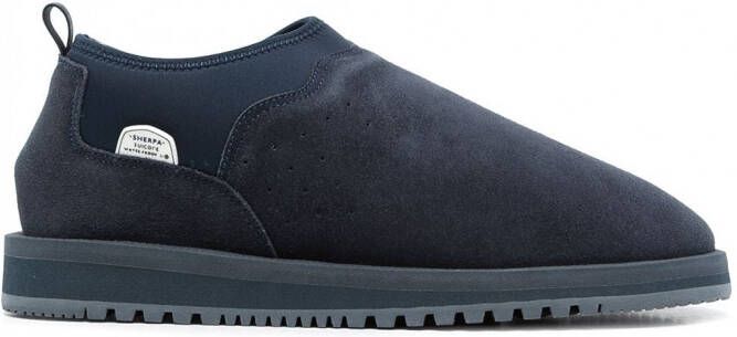 Suicoke Ron suède slippers Blauw