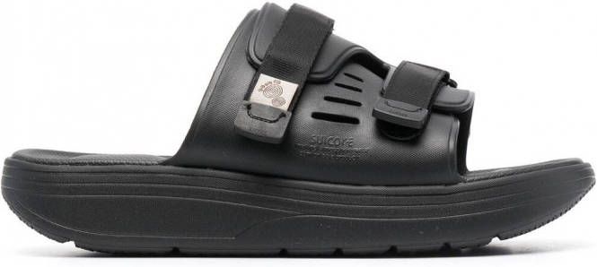 Suicoke Sandalen met klittenband Zwart