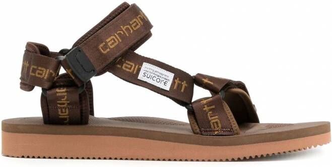 Suicoke x Carhartt sandalen met meerdere bandjes Bruin