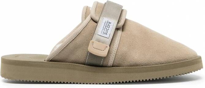 Suicoke ZAVO-Mab lammy slippers Beige