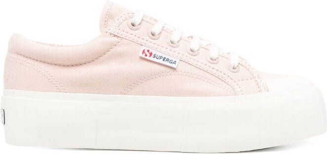 Superga Sneakers met plateauzool Roze