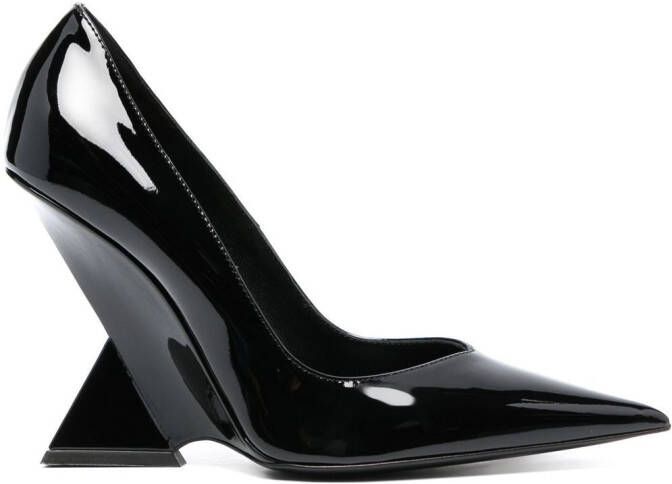 The Attico Cheope pumps met puntige neus Zwart