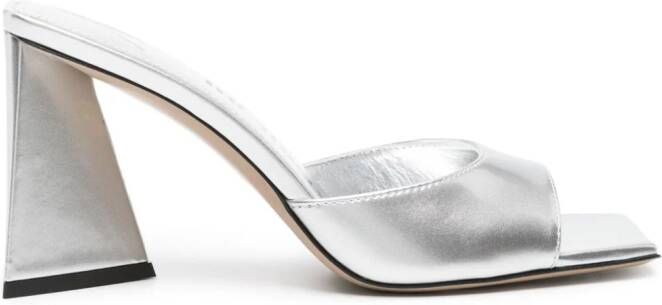 The Attico Devon metallic pumps Zilver