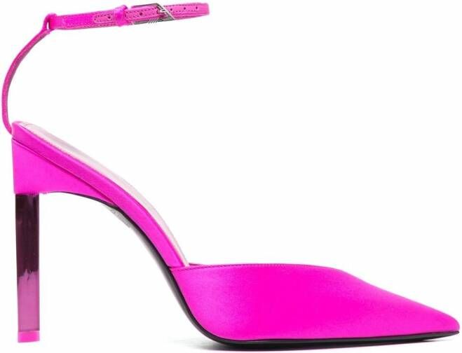 The Attico Perine satijnen pumps Roze