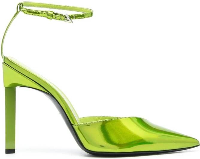 The Attico Perine slingback pumps van imitatieleer Groen