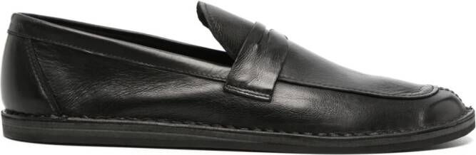 The Row Cary leren loafers Zwart