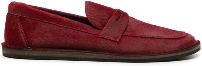 The Row Geborstelde loafers Rood