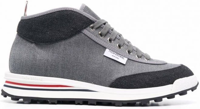 Thom Browne Rugby high-top sneakers Grijs