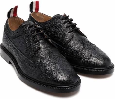 Thom Browne Kids Leren brogues Zwart