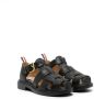 Thom Browne Kids Leren sandalen Zwart - Thumbnail 1