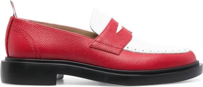 Thom Browne Klassieke penny loafers Rood