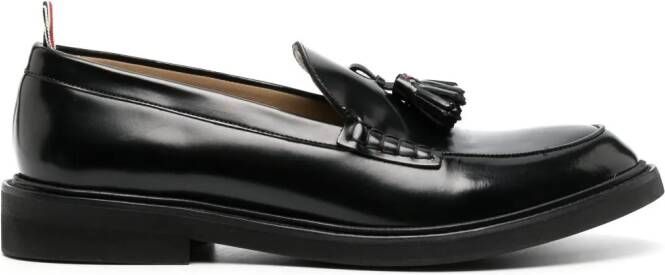 Thom Browne Leren loafers Zwart