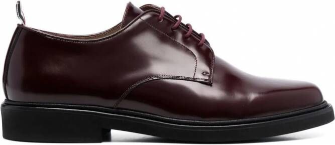 Thom Browne Leren veterschoenen Rood