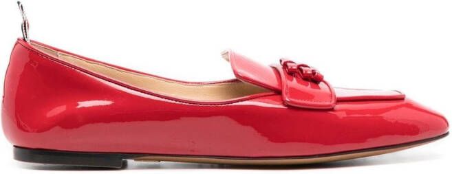 Thom Browne Loafers met drie strikken Rood