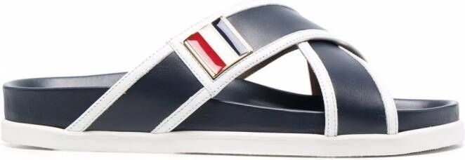 Thom Browne RWB slip-on sandalen Blauw