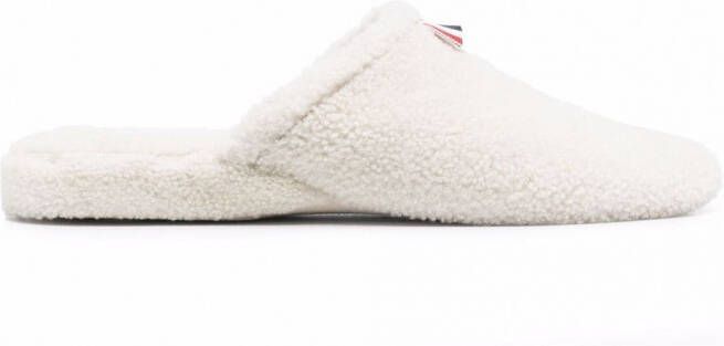 Thom Browne Lammy slippers Wit