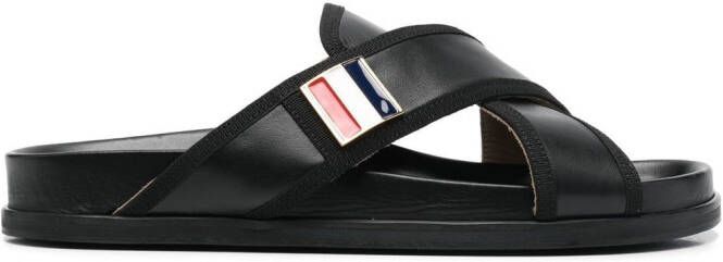 Thom Browne Sandalen met gekruiste bandjes Zwart