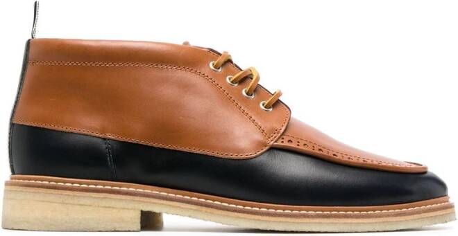 Thom Browne Top Deck tweekleurige derby schoenen Bruin