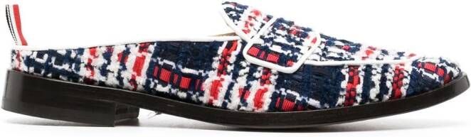 Thom Browne Tweed loafers Blauw