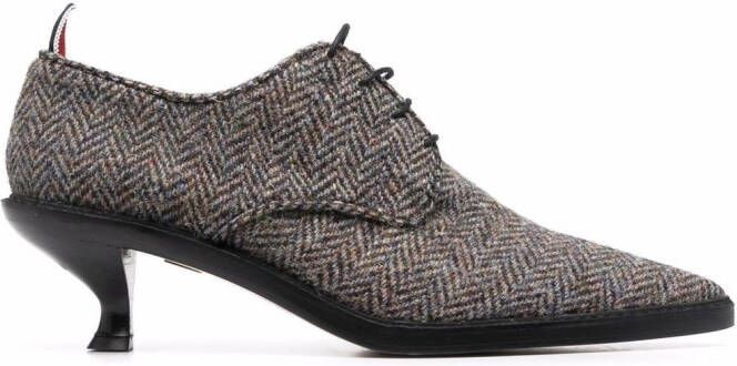 Thom Browne Uniform tweed pumps Bruin