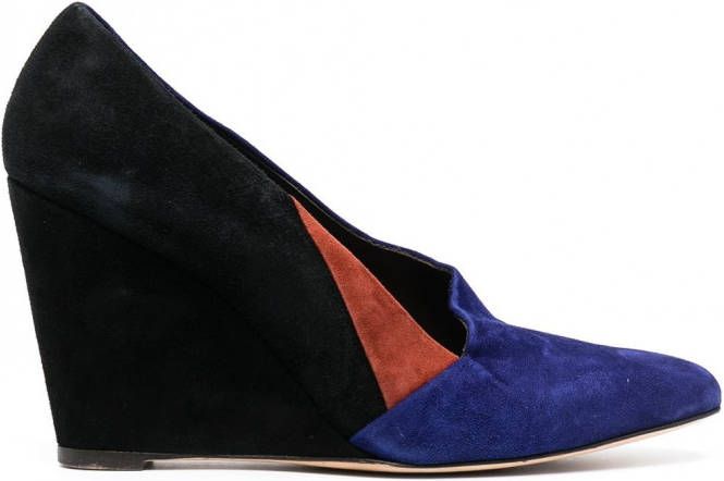 Tila March Pumps met colourblocking Blauw