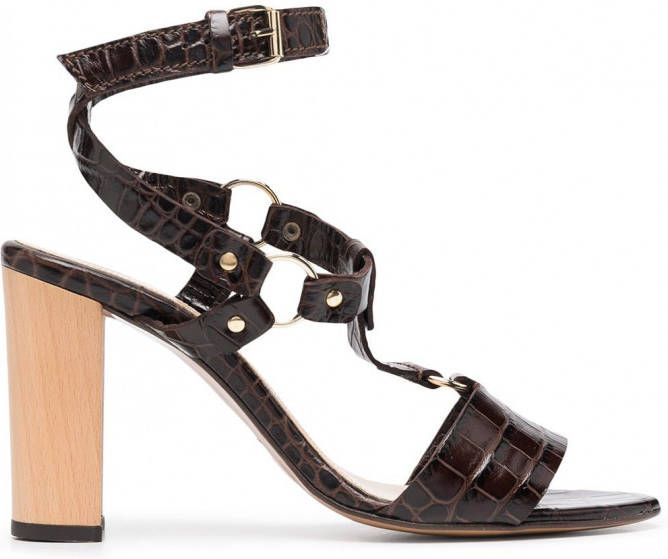 Tila March Sandalen met open neus Bruin