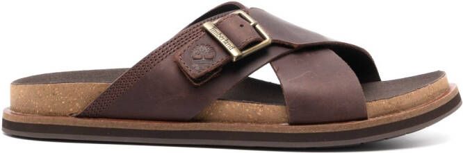 Timberland Leren sandalen Bruin