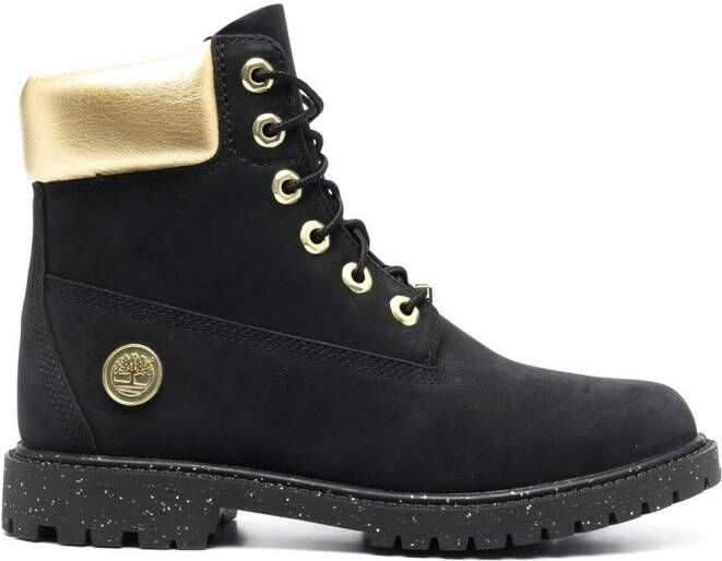 Timberland Heritage laarzen met metallic vlak Zwart