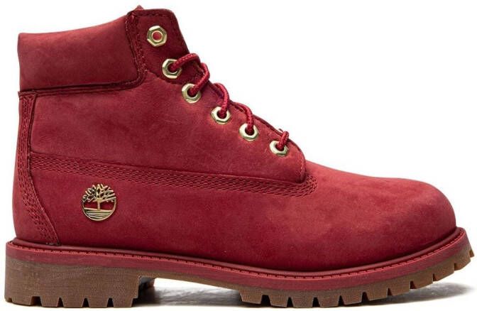 burgundy timberlands kids