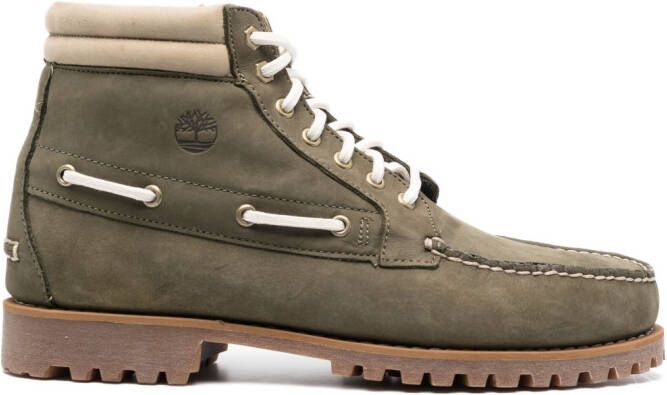 Timberland Tweekleurige veterschoenen Groen