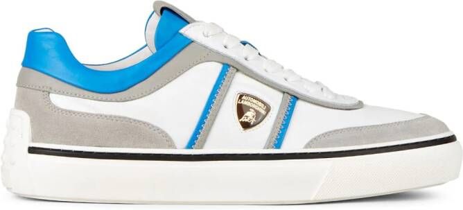 Tod's Automobili Lamborghini sneakers met vlakken Wit