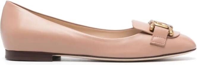 Tod's Ballerina's verfraaid met ketting Roze