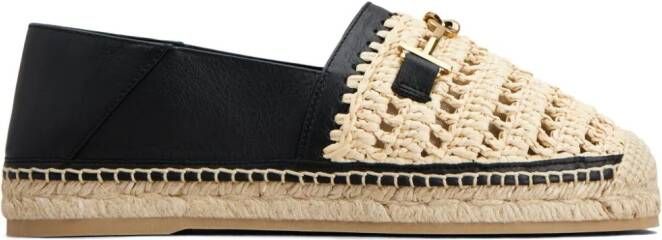 Tod's Geweven leren espadrilles Zwart