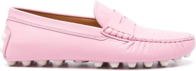 Tod's Gommino suède loafers Roze