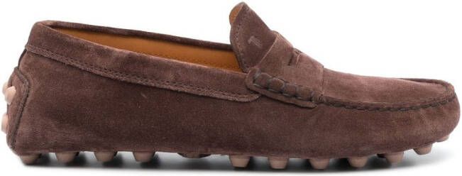 Tod's Gommino suède loafers Bruin