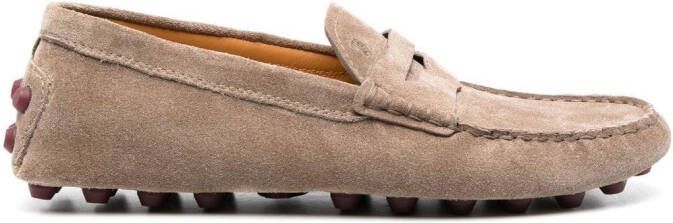 Tod's Gommino suède loafers Bruin