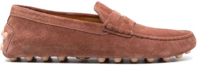 Tod's Gommino suède loafers Bruin