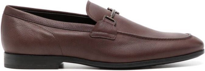 Tod's Horsebit leren loafers Bruin