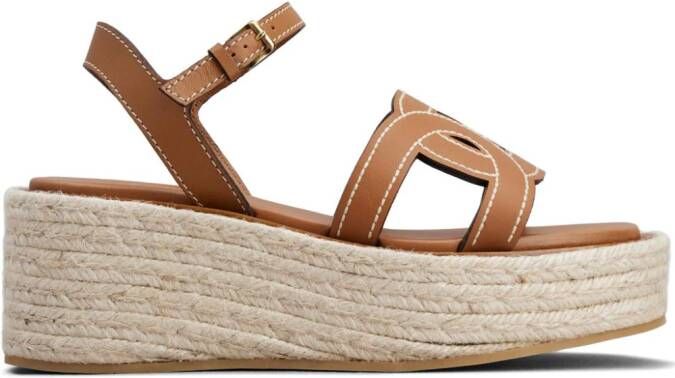 Tod's Kate espadrilles met plateauzool Bruin