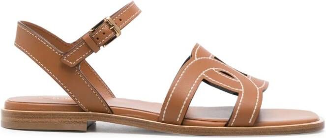 Tod's Kate leren sandalen Bruin