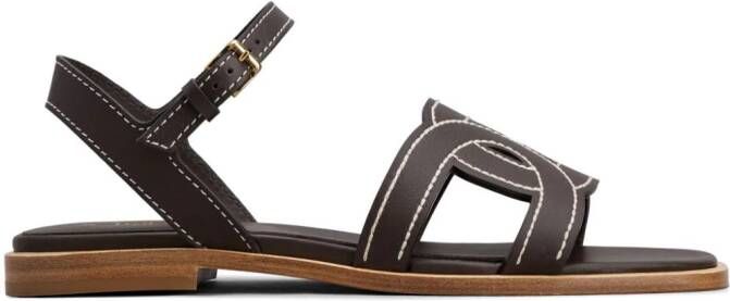 Tod's Kate leren sandalen Zwart