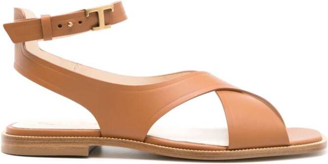 Tod's Kenia leren sandalen Bruin