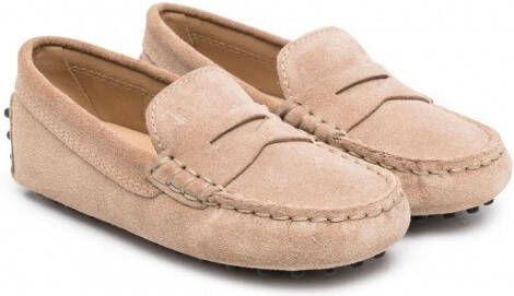 Tod's Kids Suède loafers Bruin